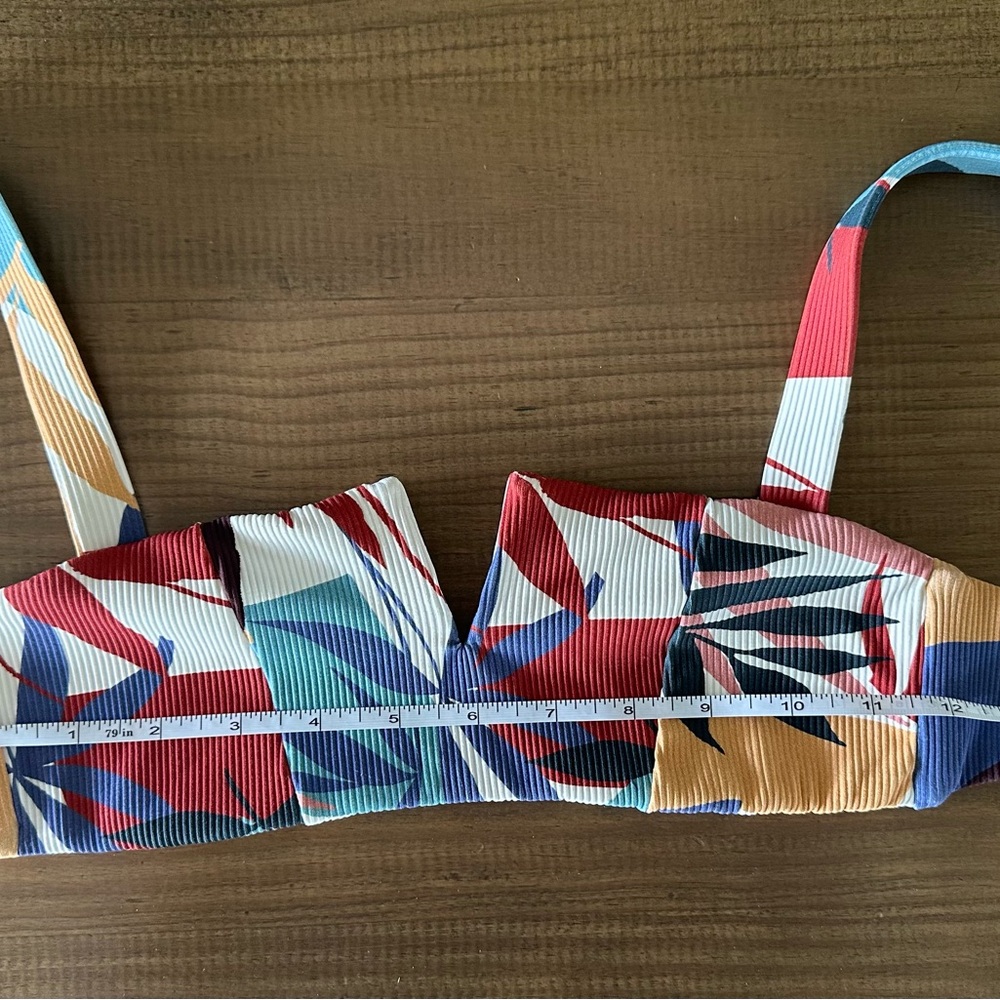 Colorful Patterned Bikini Top - Picture 3 of 3